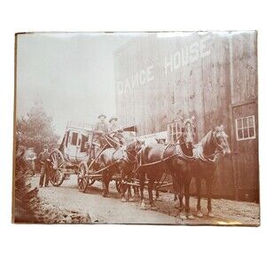 Western stage coach 1894 Old West Collectors Series Art Photo 11x14  Sealed New